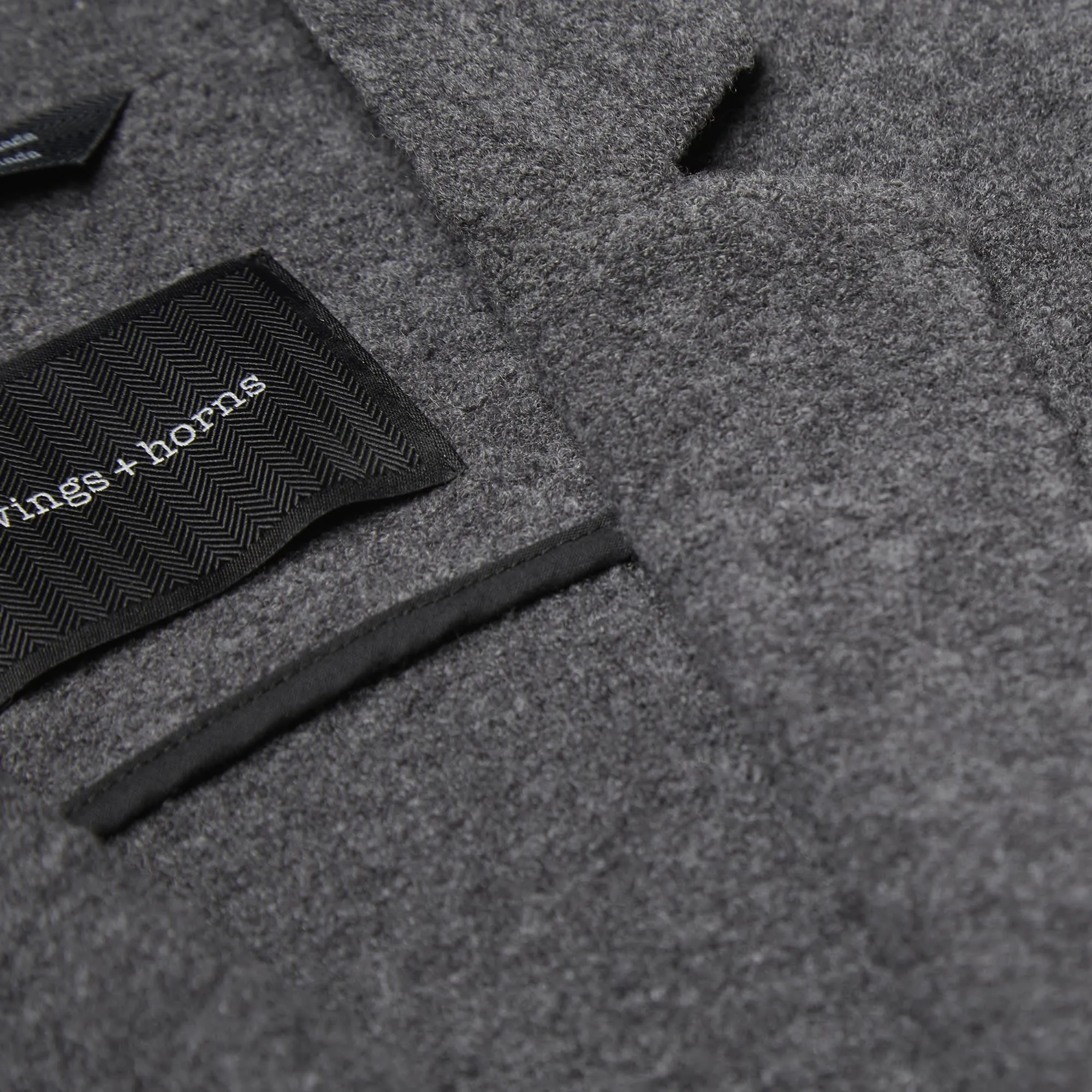 Wings + Horns Knit BlazerCharcoal