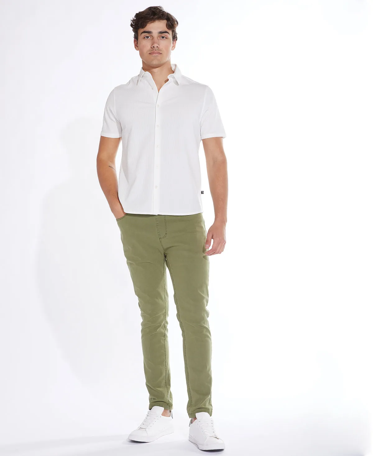 Worley Knit Shirt (White)