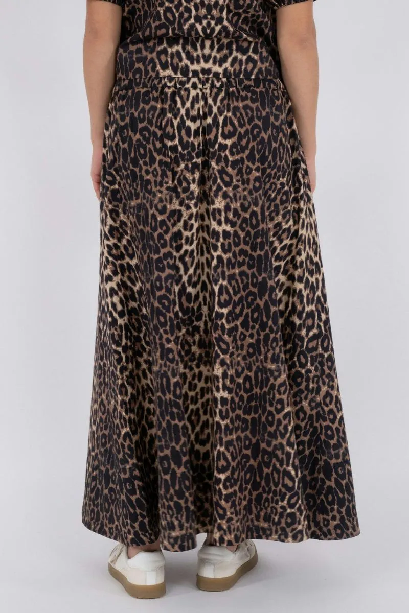 Yara Leo Long Skirt 162805 | Leopard | Nederdel fra Neo Noir