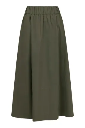 Yara Poplin Skirt | Army | Nederdel fra Neo Noir