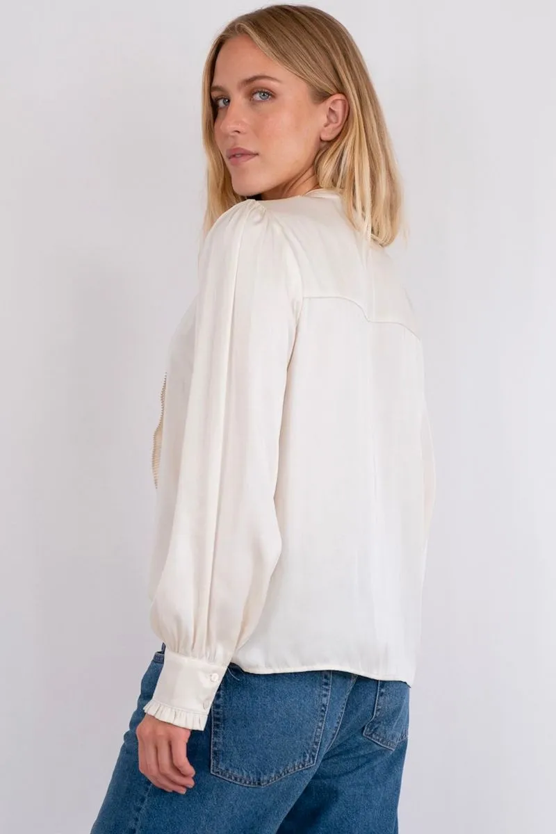 Zola Blouse 159058 | Off White | Bluse fra Neo Noir